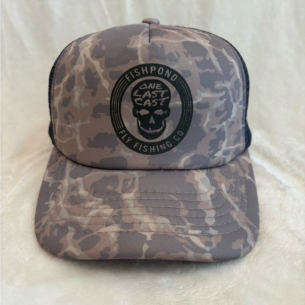 Fishpond Camo Trucker Hat - One Last Cast (Brown)